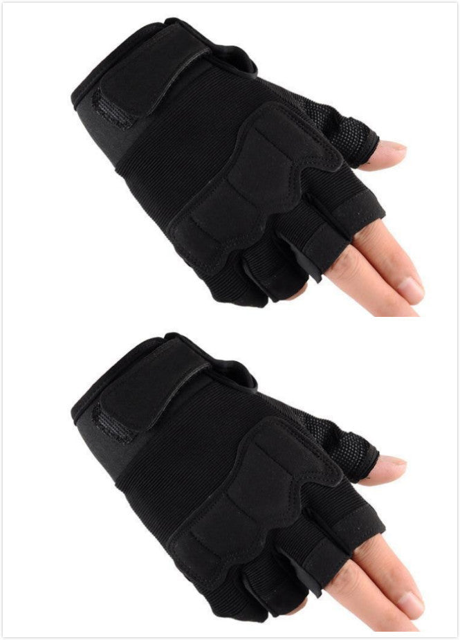 Tactical Half Finger Gloves Special Forces Army Fans Outdoor Sports  Fitness