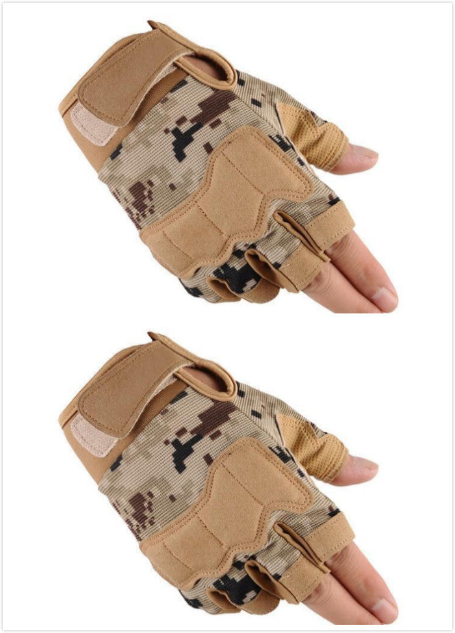 Tactical Half Finger Gloves Special Forces Army Fans Outdoor Sports  Fitness