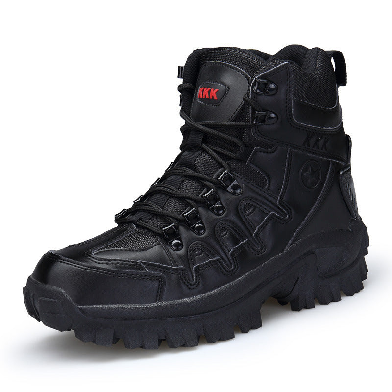 Men Military Boots Camouflage Non-Slip Combat Tactical Boots Male Breathable Outdoor Climbing Wear-Resisting Mens Shoes