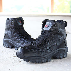 Men Military Boots Camouflage Non-Slip Combat Tactical Boots Male Breathable Outdoor Climbing Wear-Resisting Mens Shoes