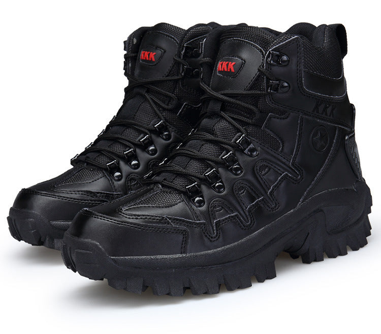 Men Military Boots Camouflage Non-Slip Combat Tactical Boots Male Breathable Outdoor Climbing Wear-Resisting Mens Shoes