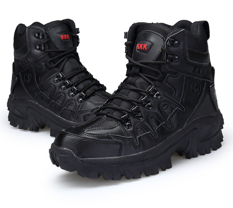 Men Military Boots Camouflage Non-Slip Combat Tactical Boots Male Breathable Outdoor Climbing Wear-Resisting Mens Shoes