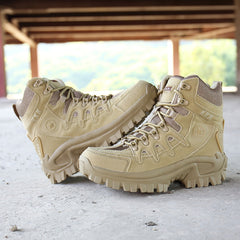Men Military Boots Camouflage Non-Slip Combat Tactical Boots Male Breathable Outdoor Climbing Wear-Resisting Mens Shoes
