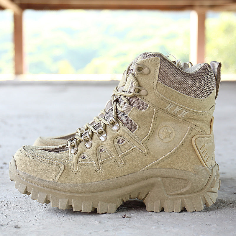 Men Military Boots Camouflage Non-Slip Combat Tactical Boots Male Breathable Outdoor Climbing Wear-Resisting Mens Shoes