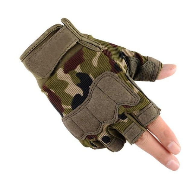 Tactical Half Finger Gloves Special Forces Army Fans Outdoor Sports  Fitness