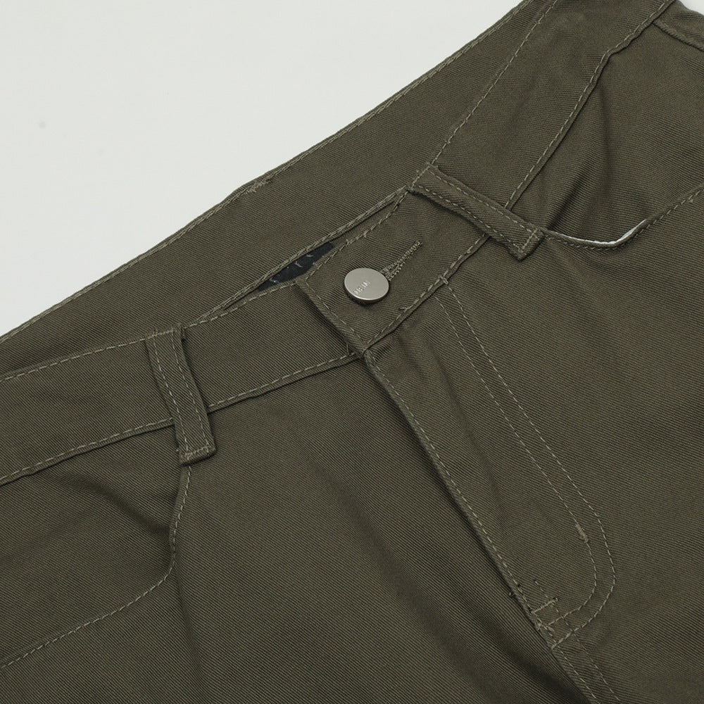 Multi-pocket Zipper Workwear Tactical Pants