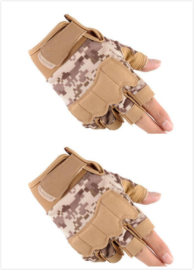 Tactical Half Finger Gloves Special Forces Army Fans Outdoor Sports  Fitness