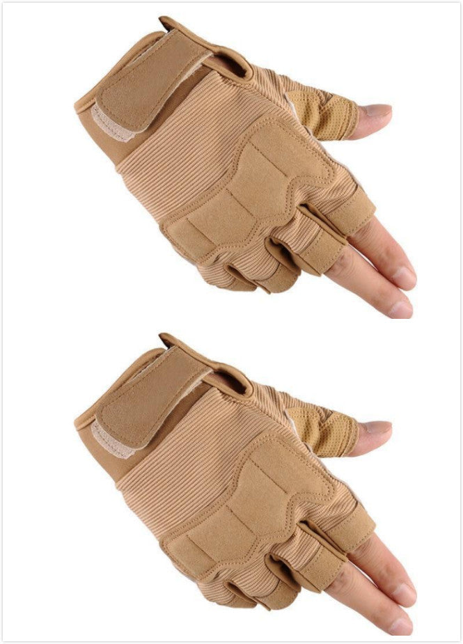 Tactical Half Finger Gloves Special Forces Army Fans Outdoor Sports  Fitness