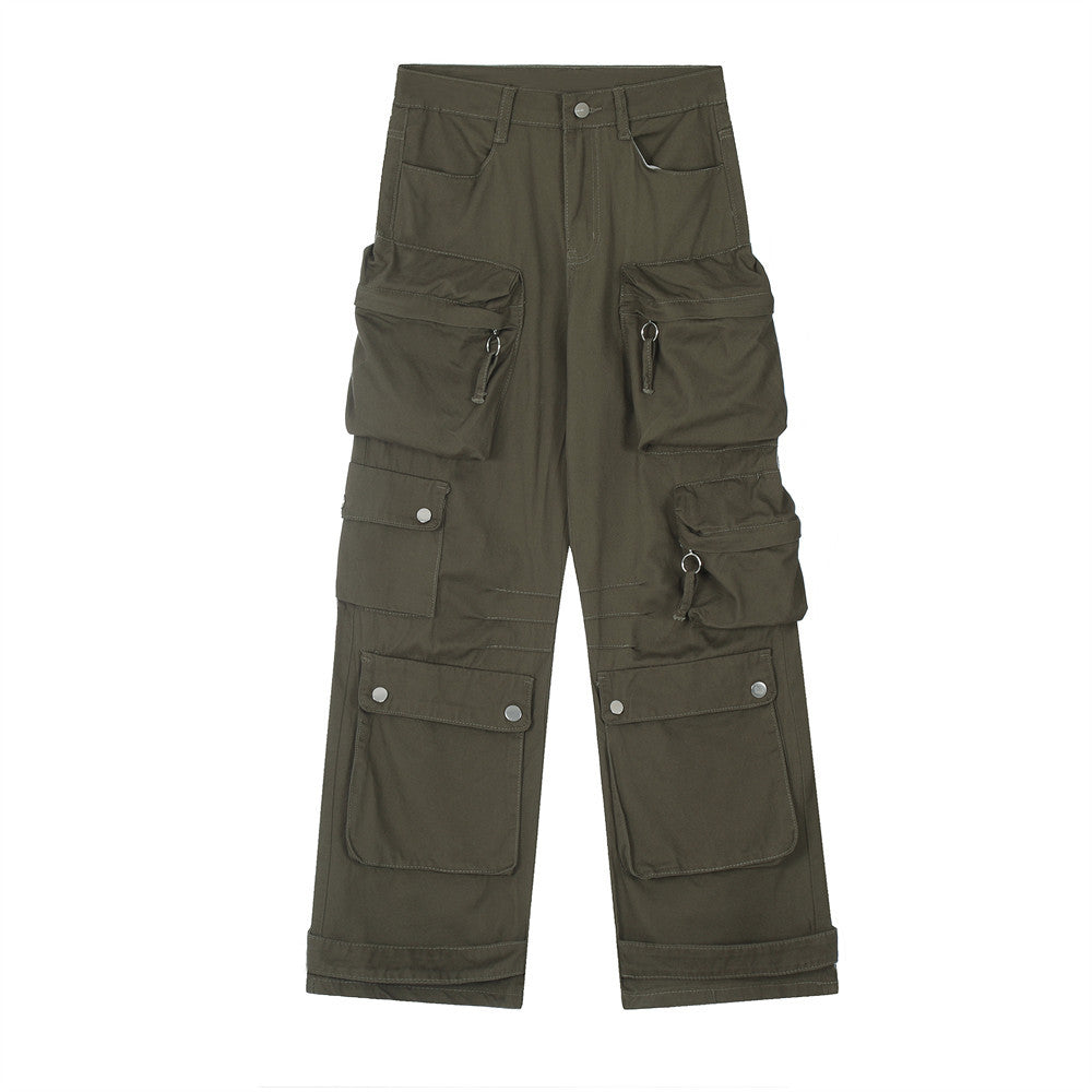 Multi-pocket Zipper Workwear Tactical Pants