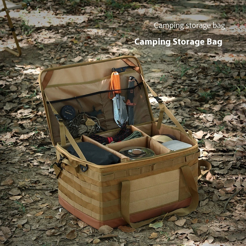 Outdoor Cookware Pot Set Gas Tank Anti-collision Large Capacity Picnic Bag
