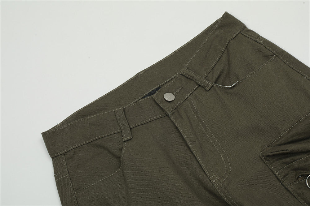 Multi-pocket Zipper Workwear Tactical Pants