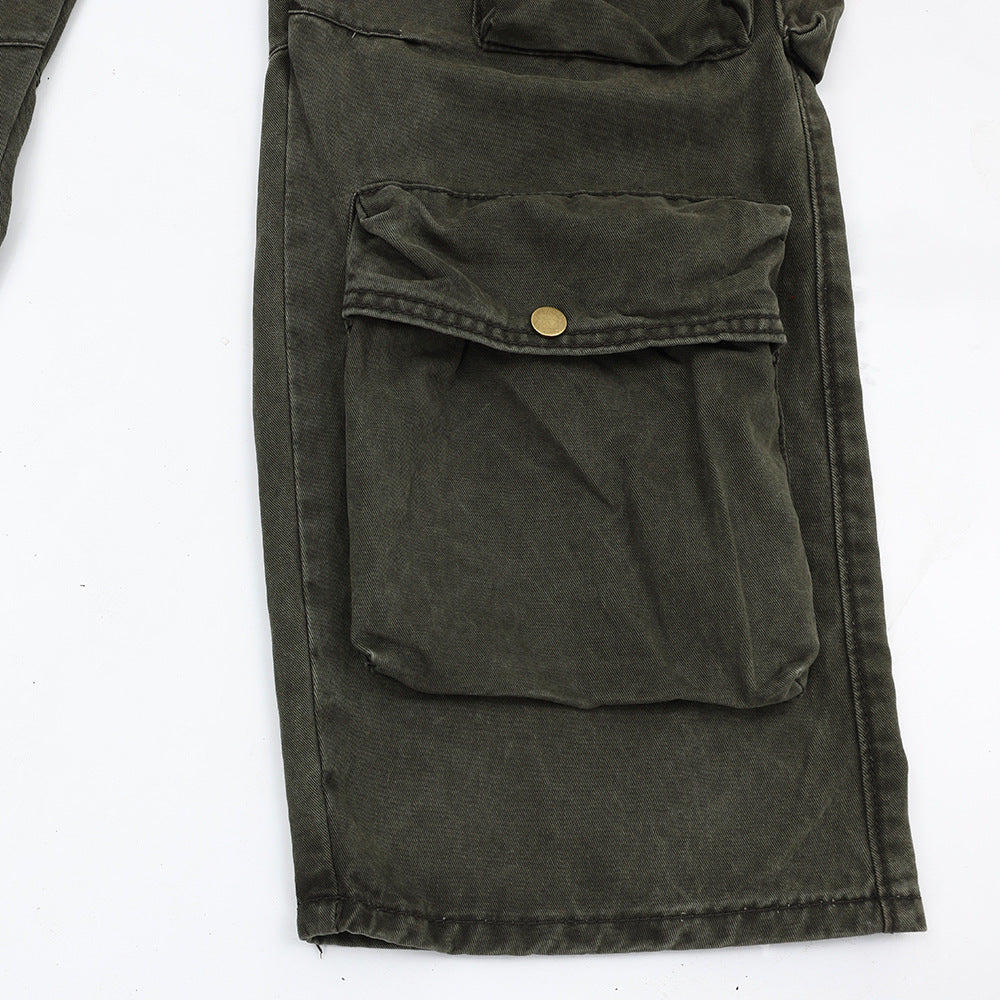 Men's Loose American Functional Pocket Tactical Pants