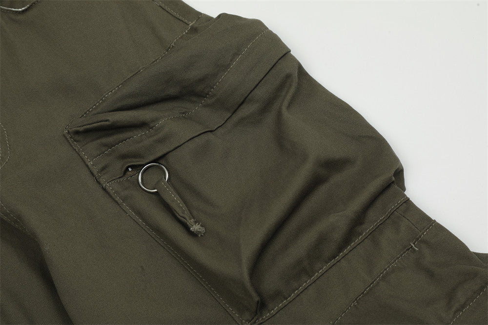 Multi-pocket Zipper Workwear Tactical Pants