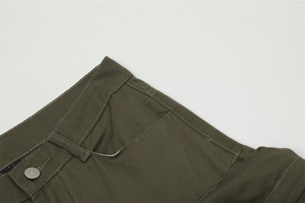 Multi-pocket Zipper Workwear Tactical Pants