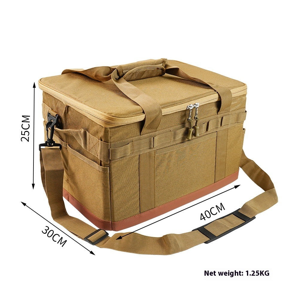 Outdoor Cookware Pot Set Gas Tank Anti-collision Large Capacity Picnic Bag