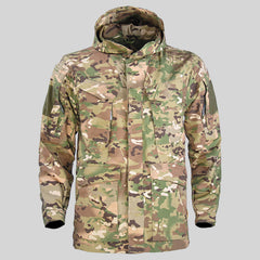 Tactical Windbreaker Mid-length Men's Jacket Waterproof